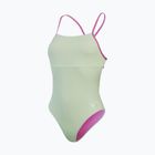 Costume intero Speedo Solid Lattice Tie-Back verde matcha