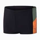 Speedo Dive Aquashort, boxer da nuoto per bambini, nero/verde scuro/marino