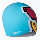 Speedo Cuffia da bagno a carattere stampato chima kira azzurro