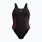 Costume da bagno intero da donna Speedo Placement Muscleback neon violet