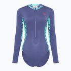 Speedo costume intero donna Pannello manica lunga hapuna blu