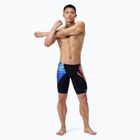 Speedo Placement Digital V-Cut Jammer da uomo, costume da bagno lava blur/speedo nero
