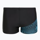 Speedo Medley Logo Aquashort boxer da uomo per il nuoto nero/blu pittoresco