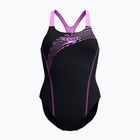 Costume da bagno intero da donna Speedo Medley Logo Medalist neon violet