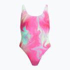 Costume da bagno intero donna Speedo Flu3nte Printed Convertible coral sands