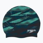 Speedo Cuffia in silicone stampato verde acqua scuro semi marea