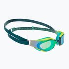 Occhiali da nuoto Speedo Fastskin Hyper Elite Mirror iper giallo/acciaio/smeraldo a specchio