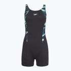 Costume da bagno intero donna Speedo HyperBoom Splice Legsuit dark teal