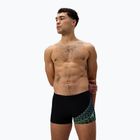Speedo Medley Logo Aquashort boxer nuoto uomo nero/alfa verde