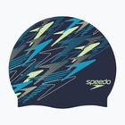 Cuffia da nuoto Speedo Printed Silicone peacoat/pale clover/mayan blue