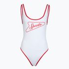 Costume intero da donna Speedo Solid Bound Scoop high risk red/bright white