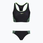 Costume da bagno due pezzi da donna Speedo Placement Raceback 2pc anthracite/clover