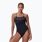 Costume intero da donna Speedo Endurance+ Logo Thin Strap anthracite