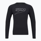 Maglia da nuoto da uomo a maniche lunghe Speedo Endurance+ Logo Rash Guard anthracite