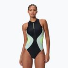 Costume intero da donna Speedo Ocean Flex Zip black/pale clover