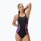 Costume intero da donna Speedo Hyperboom Splice Muscleback anthracite/margarita pink