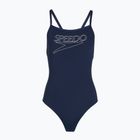 Costume da bagno intero bambino Speedo Endurance+ Logo Thinstrap peacoat