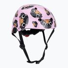 Casco da bici per bambini Hornit Pug rosa/marrone