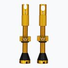 Peaty's X Chris King MK2 Set di valvole Presta Tubeless 42 mm oro