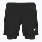 Pantaloncini da allenamento a doppio strato FUMETSU Icon da uomo, nero