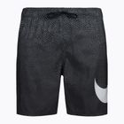 Pantaloncini da bagno da uomo Nike Grid Swoosh Breaker 9" Volley nero