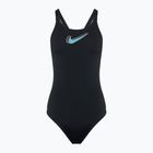 Costume intero donna Nike Hydrastrong 3D Swoosh Fastback nero