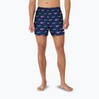 Pantaloncini da bagno Nike Multi Print 5" Volley da uomo, mezzanotte marina