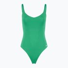 Costume intero da donna Nike Essential con scollo a V, verde stadio