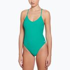 Costume intero donna Nike Swoosh Link Y-Back verde stadio