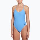 Costume intero donna Nike Swoosh Link Y-Back blu università