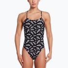 Costume intero da donna Nike Hydrastrong Cutout jet nero