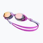 Occhialini da nuoto Nike Chrome Mirrored per bambini, colore viola vivo
