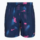 Pantaloncini da bagno uomo Nike Multi Print 7" Volley midnight navy