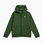 Felpa per bambini New Balance Brush Back Small Logo Full Zip Hoodie dark alpine green