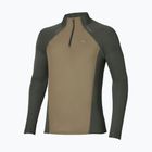 Longsleeve da running uomo Mizuno Active Dryaeroflow Hybrid Long Sleeve Top Forest Night