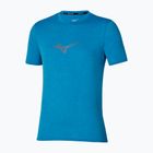 Maglia da corsa da uomo Mizuno Core Runbird Short Sleeve Tee blue jewel