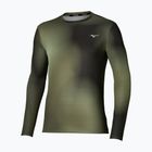 Longsleeve da running uomo Mizuno Core Graphic Long Sleeve Tee Forest Night