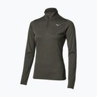 Felpa da corsa donna Mizuno Core Impulse Half Zip Long Sleeve Tee forest night