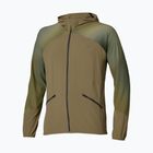 Giacca da corsa da uomo Mizuno Active Alpha Hooded Jacket martini olive
