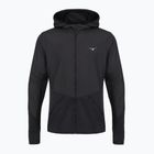 Giacca da corsa da uomo Mizuno Active Warmalite Hybrid Full Zip Hooded Long Sleeve Top black