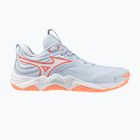 Scarpe da pallavolo donna Mizuno Wave Momentum Elite blue finch/white/lava orange