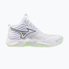 Scarpe da pallavolo donna Mizuno Wave Momentum Elite Mid white/balsam green/ambrosia