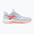 Scarpe da pallavolo donna Mizuno Wave Momentum Pro blue finch/lava orange/flamingo coral