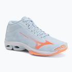 Scarpe da pallavolo donna Mizuno Wave Lightning Pro Mid blue finch/lava orange/flamingo coral