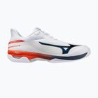 Scarpe da tennis uomo Mizuno Wave Exceed Court AC white/insignia blue/orange