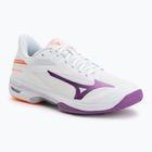 Scarpe da tennis donna Mizuno Wave Exceed Court AC white/dahlia/lava orange