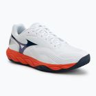 Scarpe da tennis uomo Mizuno Wave Enforce Court 2 AC white/insignia blue/orange