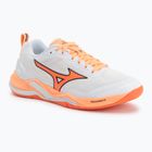 Scarpe da pallamano Mizuno Wave Stealth Elite white/lava orange