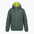 Piumino bambino REGATTA Hooded Marizion dark forest green/wild lime