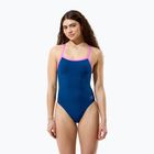 Costume da bagno intero donna Speedo Solid Turnback denim teal